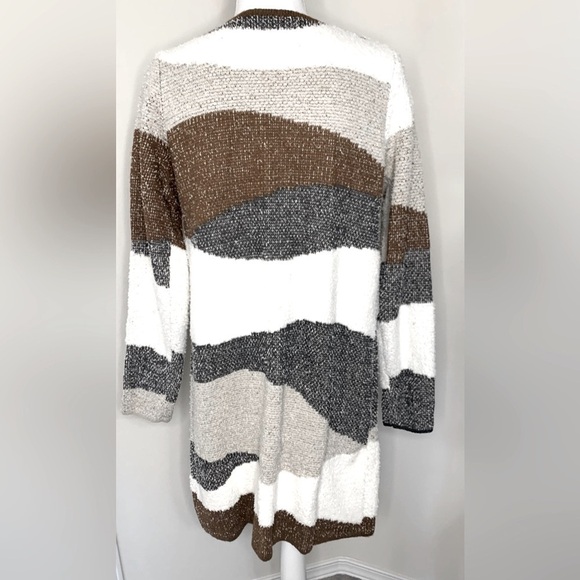 Fortune + Ivy Cardigan Sweater Open Front Pockets Stitchfix Women Small - Picture 2 of 6